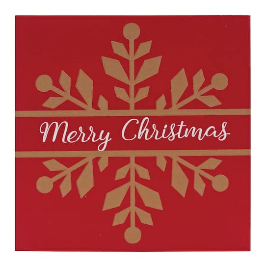 11.75" Snowflake Christmas Season Sign Décor Set